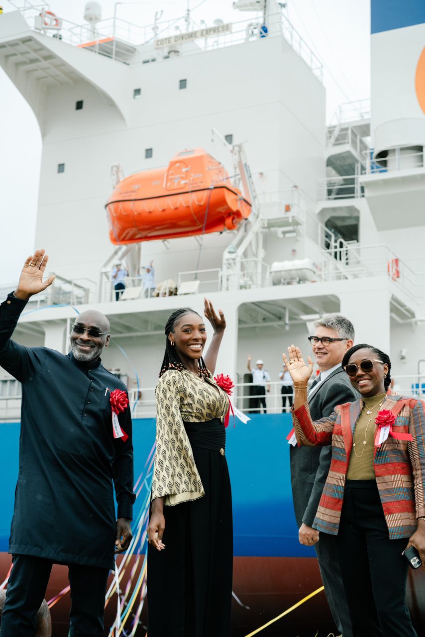 Cérémonie de nomination et de livraison du Côte d'ivoire express, un navire d'excellence qui s’ajoute a la flotte de la compagnie fruitiere - photo 7